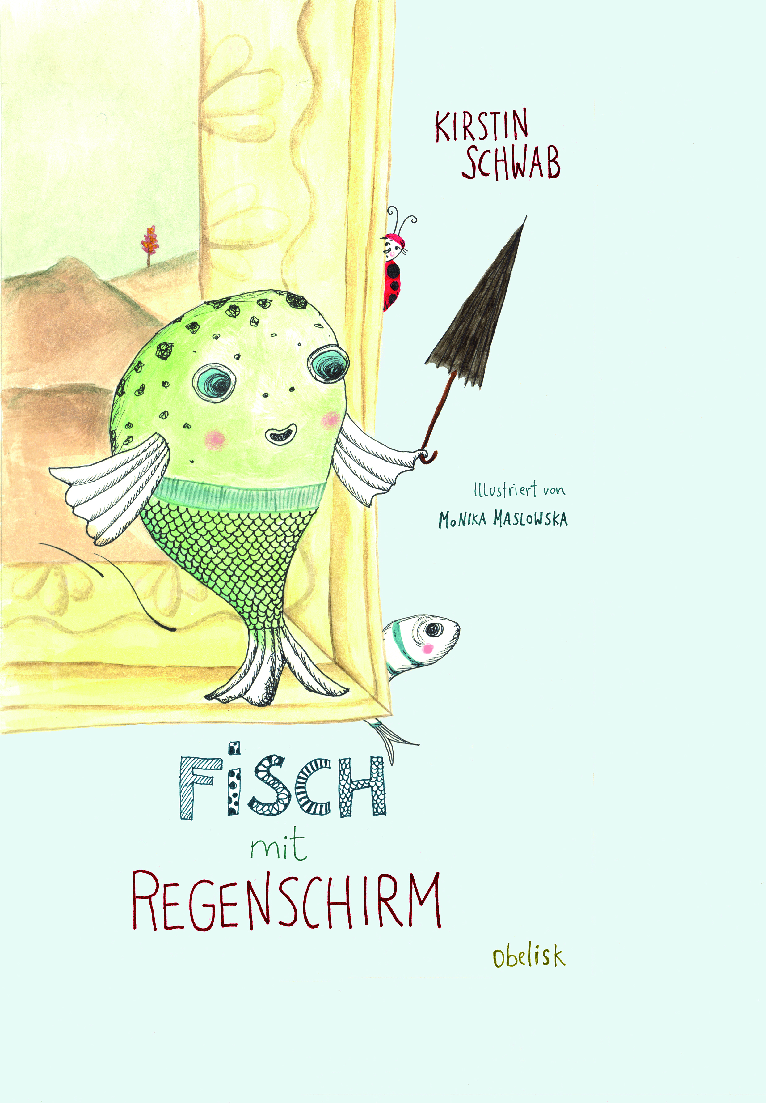Fisch mit Regenschirm
